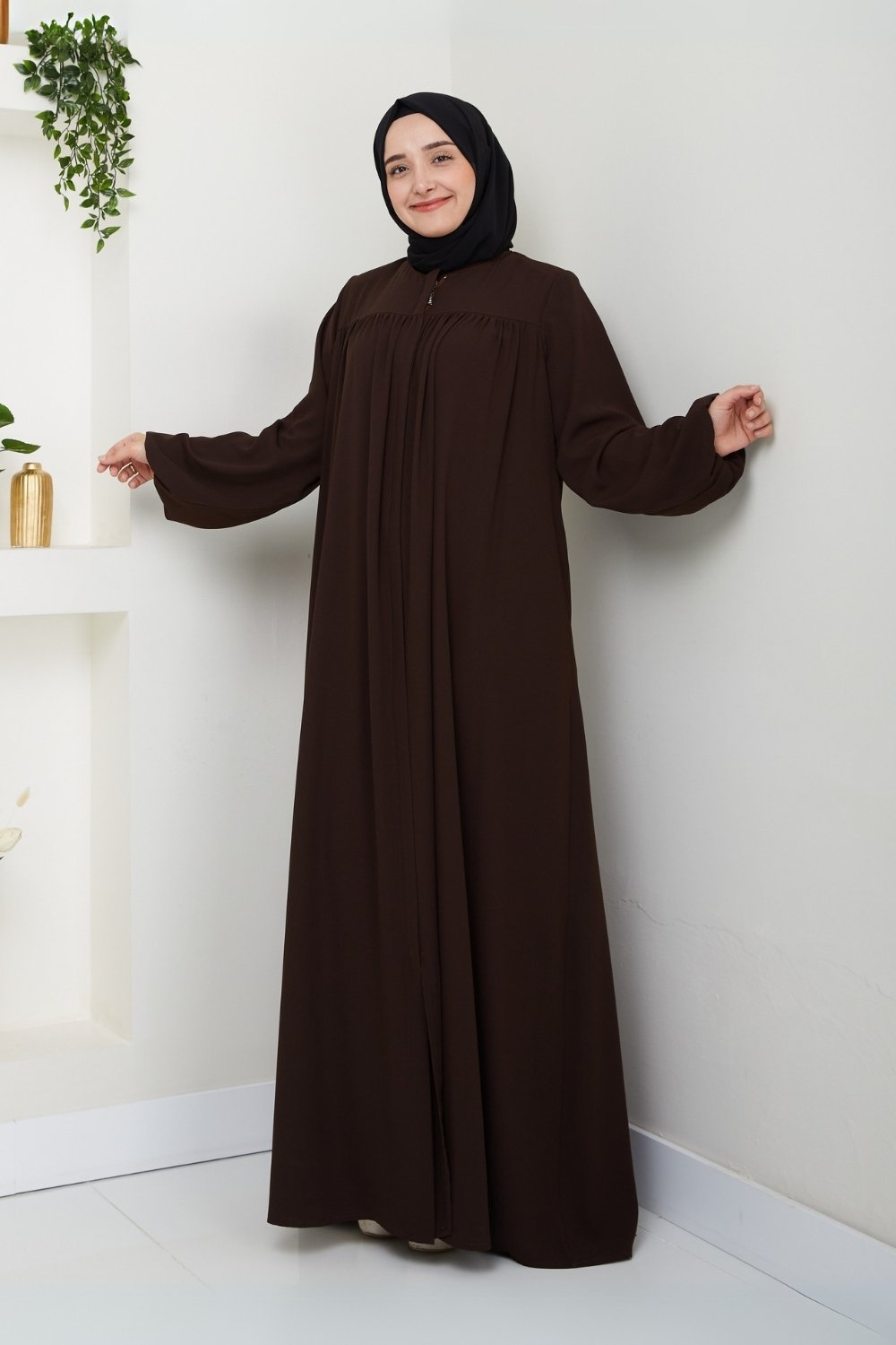 Pearl Grain Abaya/2301KK