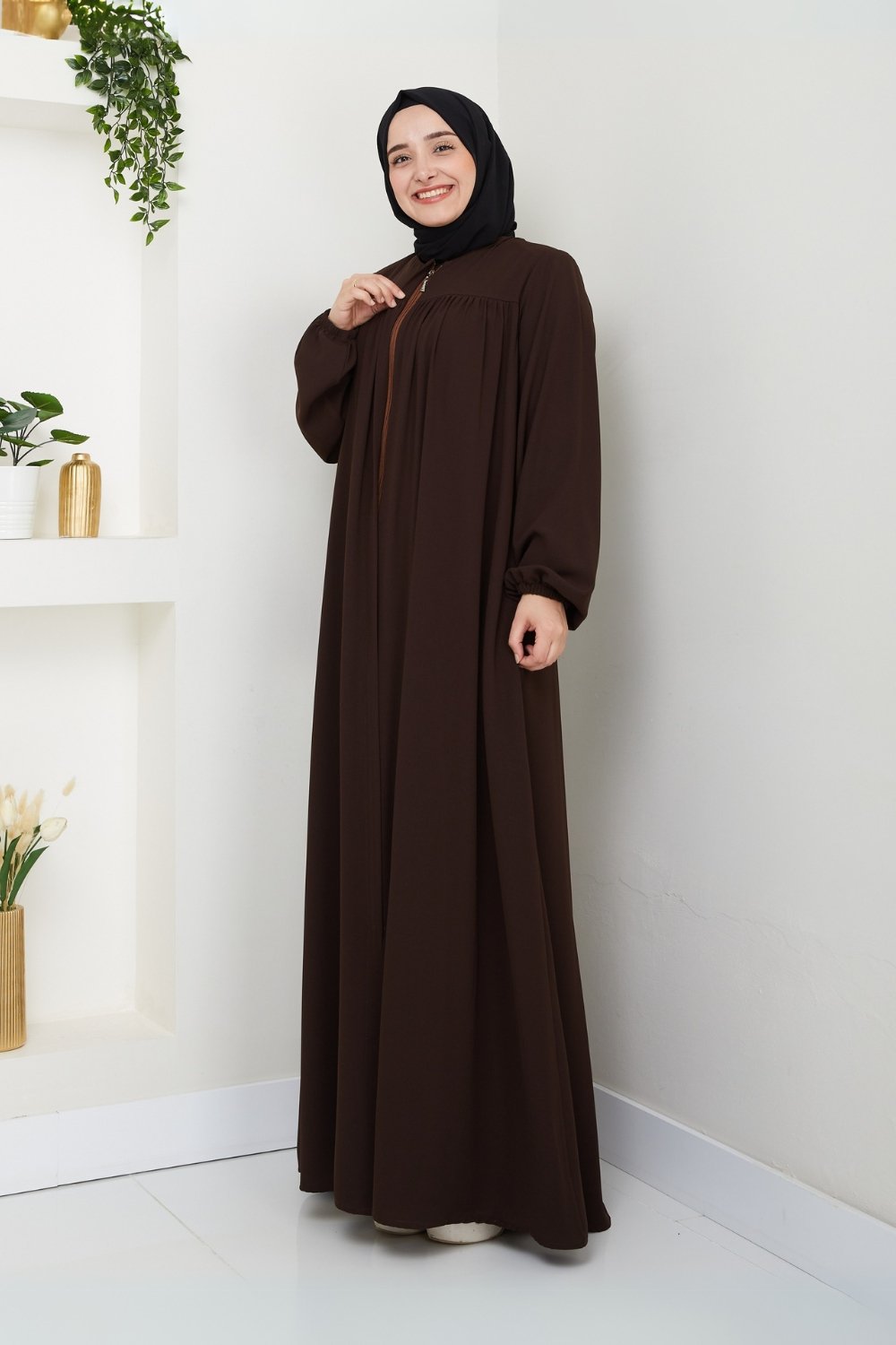 Pearl Grain Abaya/2301KK