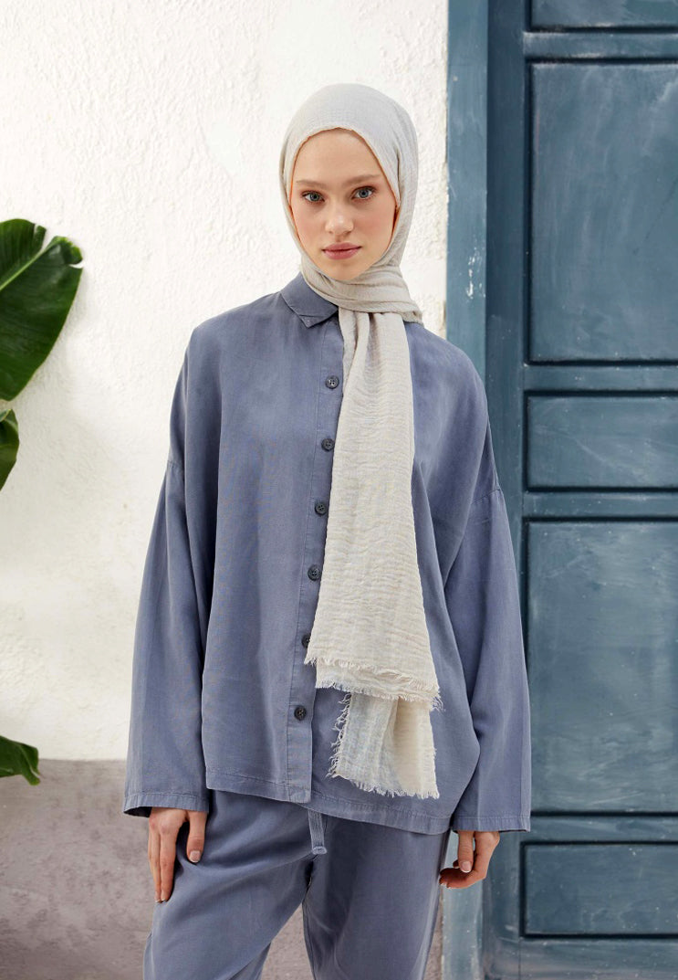 Wrinkled Shawl/ AC-1005