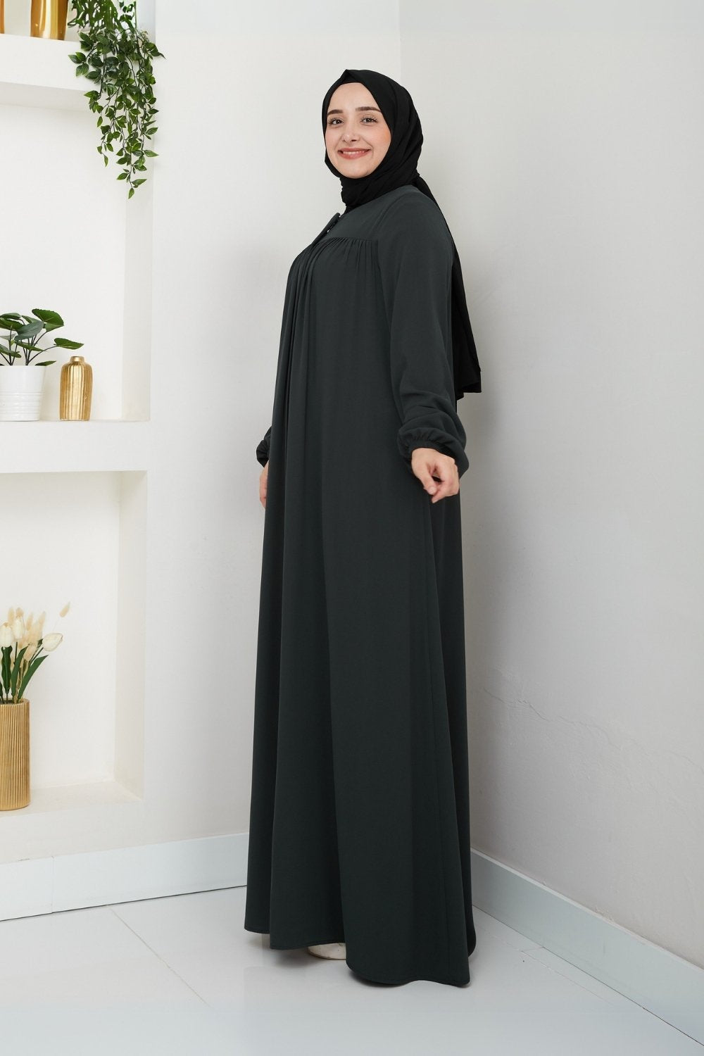 Pearl Grain Abaya/2301GR