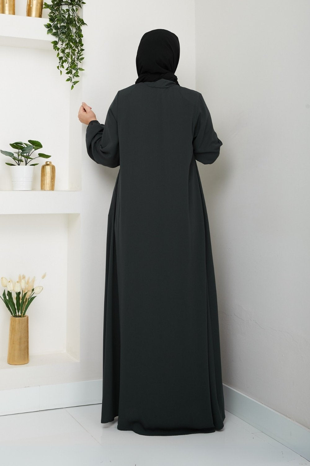 Pearl Grain Abaya/2301GR