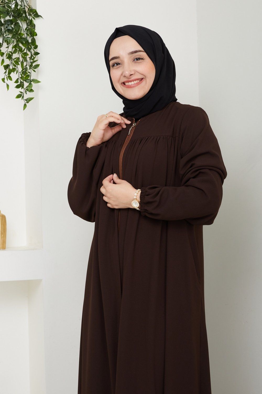 Pearl Grain Abaya/2301KK