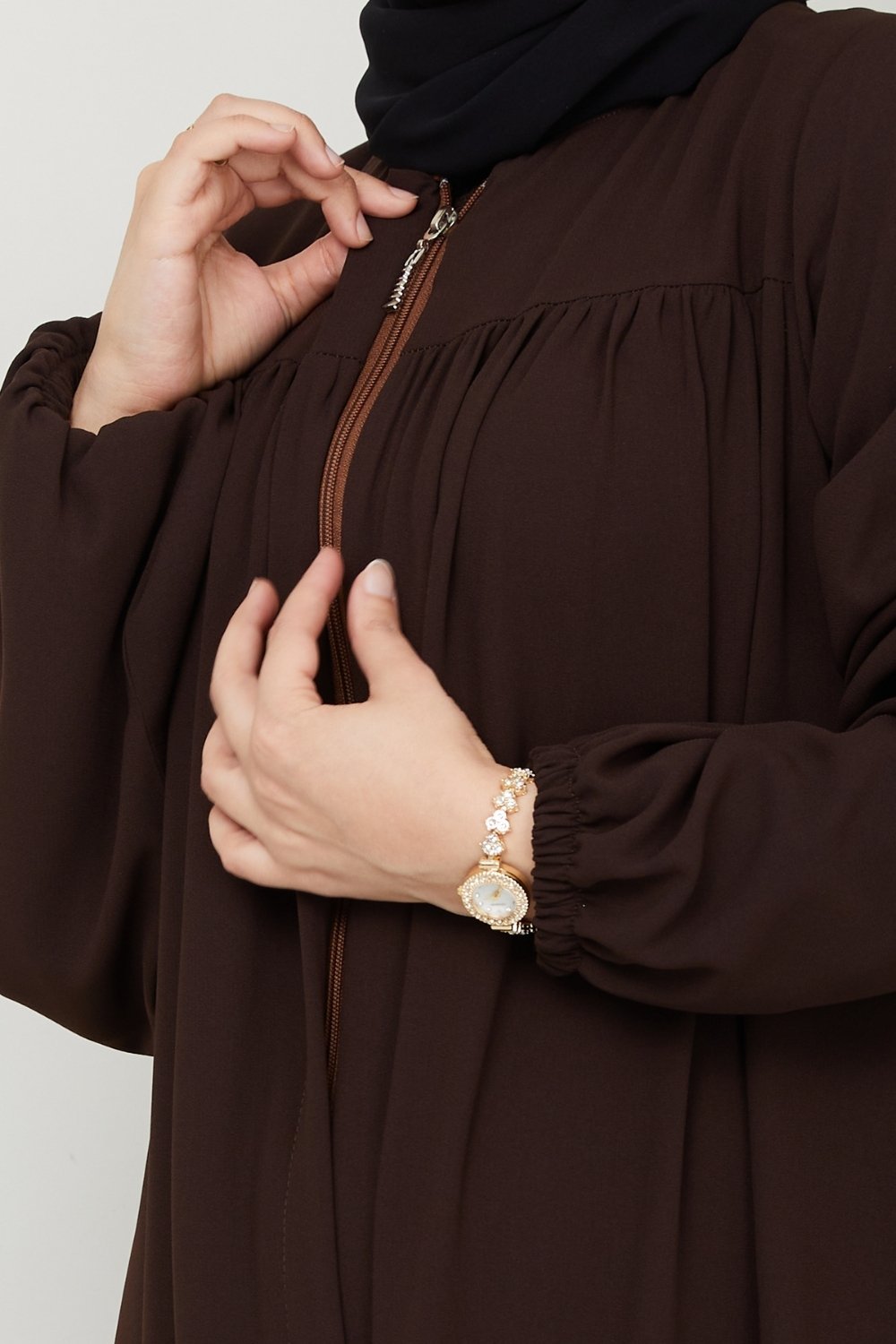 Pearl Grain Abaya/2301KK