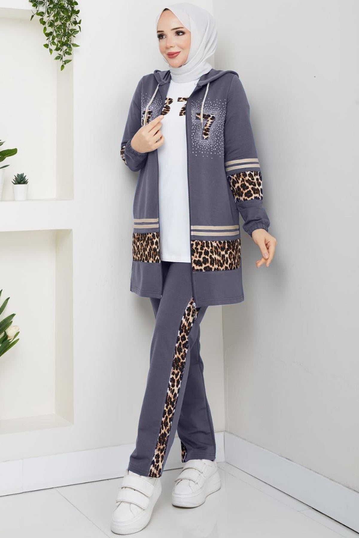 3 Pieces Tracksuit Set/AC-2607GR