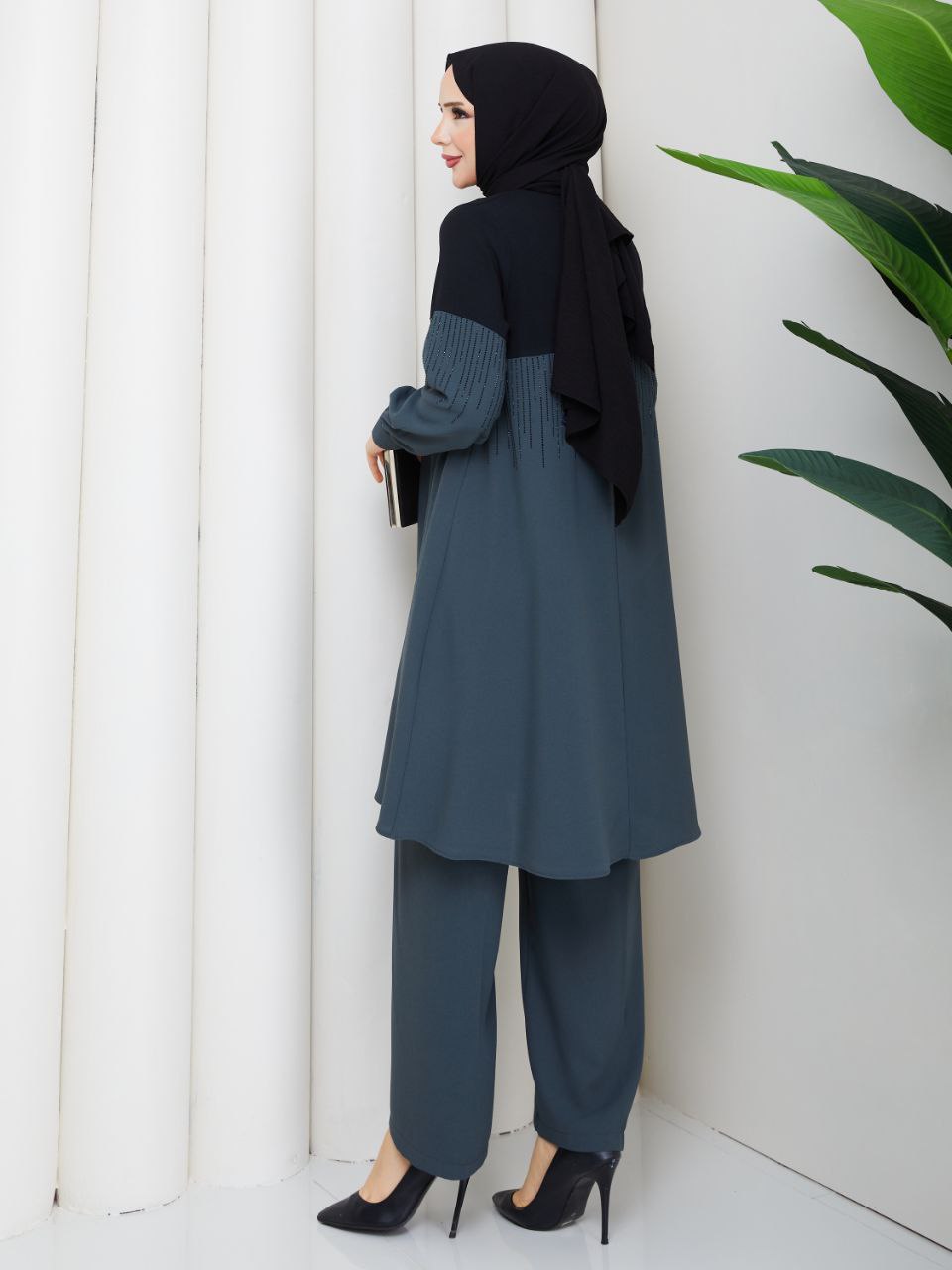 Women Tunic & Pant /AC-2609GR