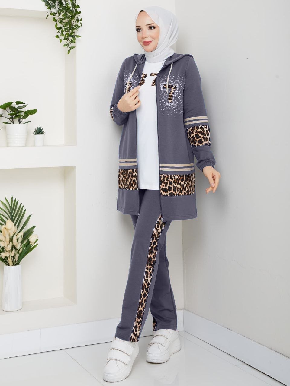 3 Pieces Tracksuit Set/AC-2607GR