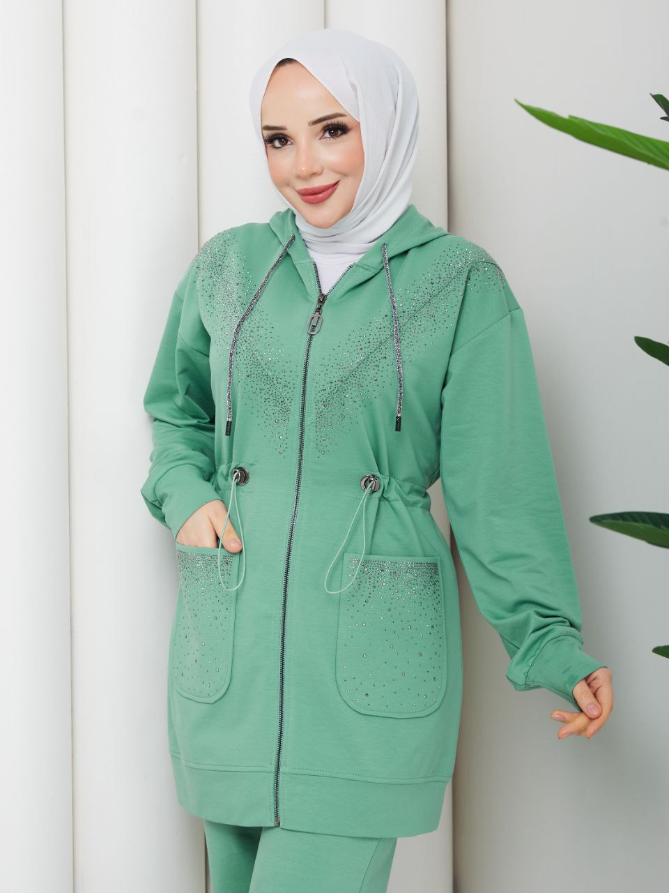 Two Pieces Tracksuit Set/AC-2608MINT