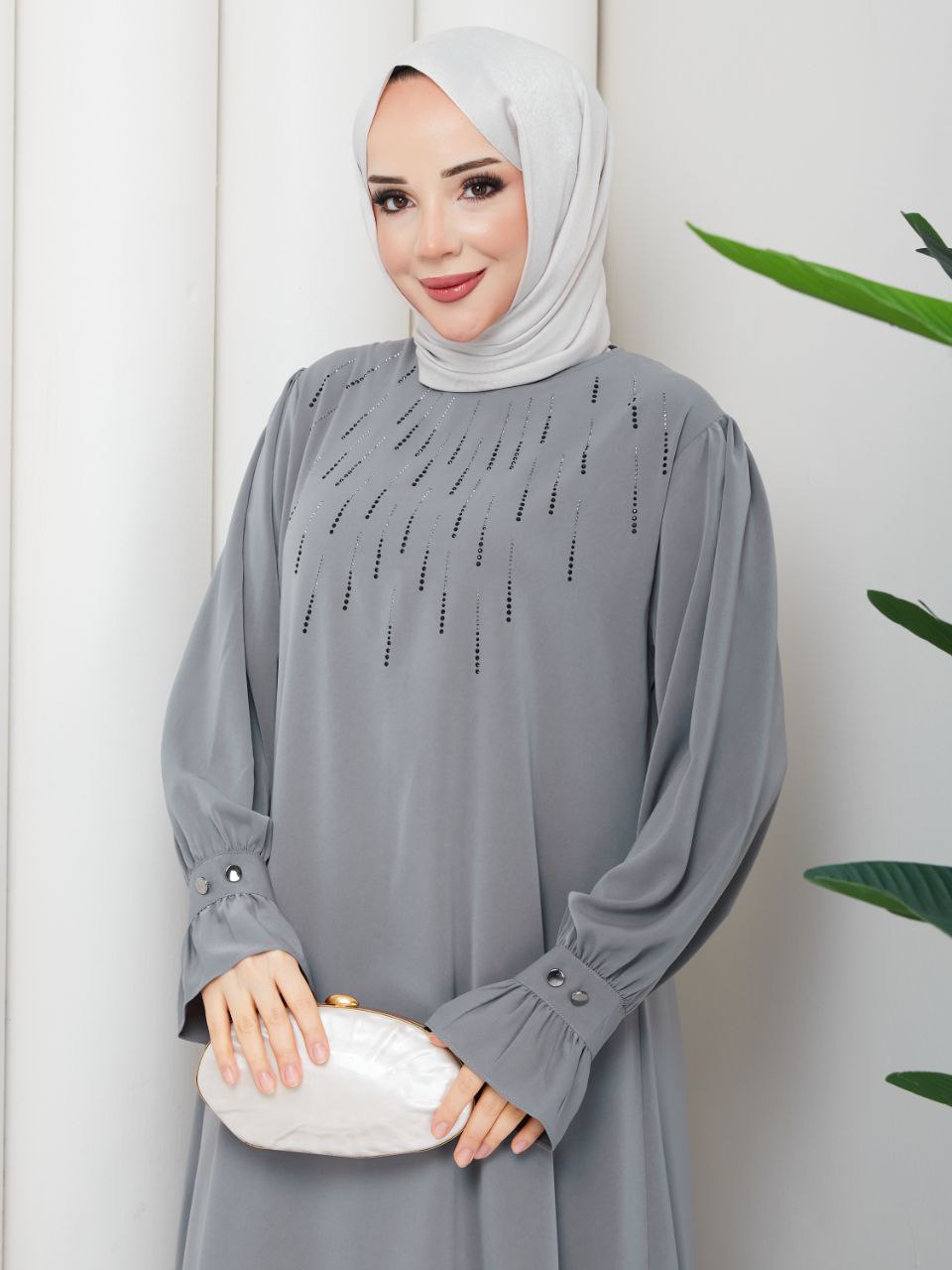 Tunic-Skirt Two Pieces Set/AC-2609GR