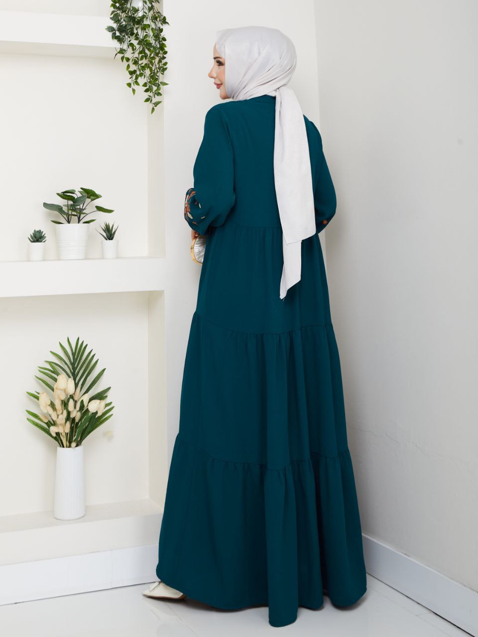 Flower Details Women Dress/AC-2205PM