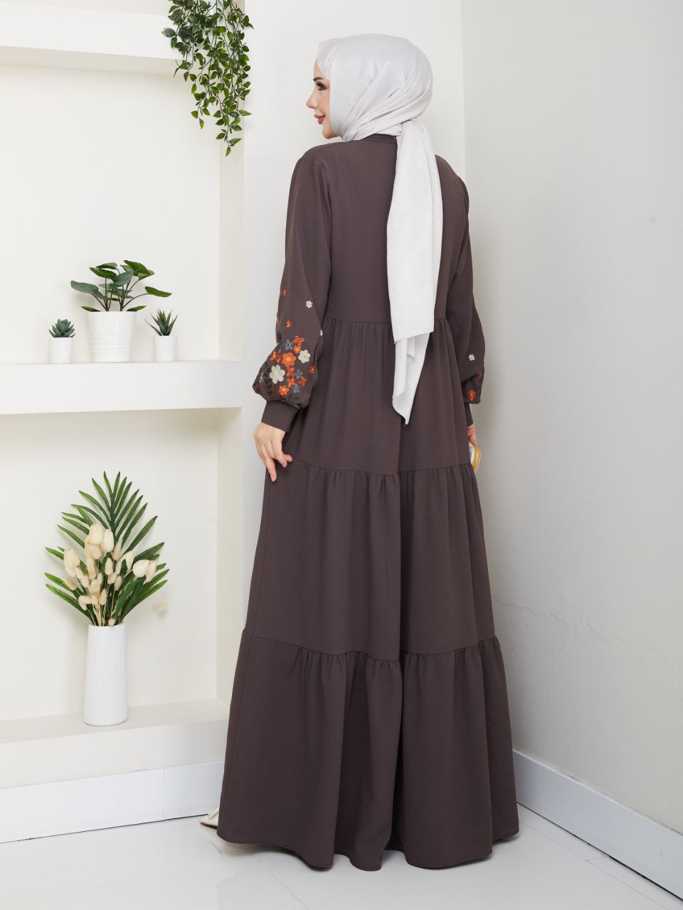 Flower Details Women Dress/AC-2205V