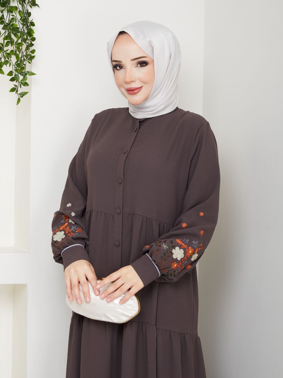 Flower Details Women Dress/AC-2205V