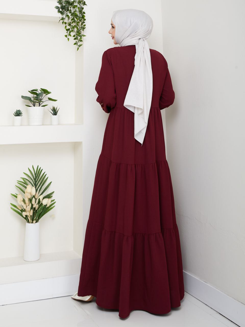 Flower Details Women Dress/AC-2205BR