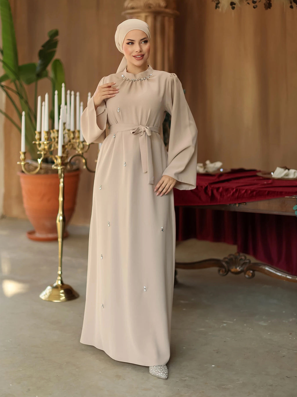 Women Dress/AC-2206BEJ
