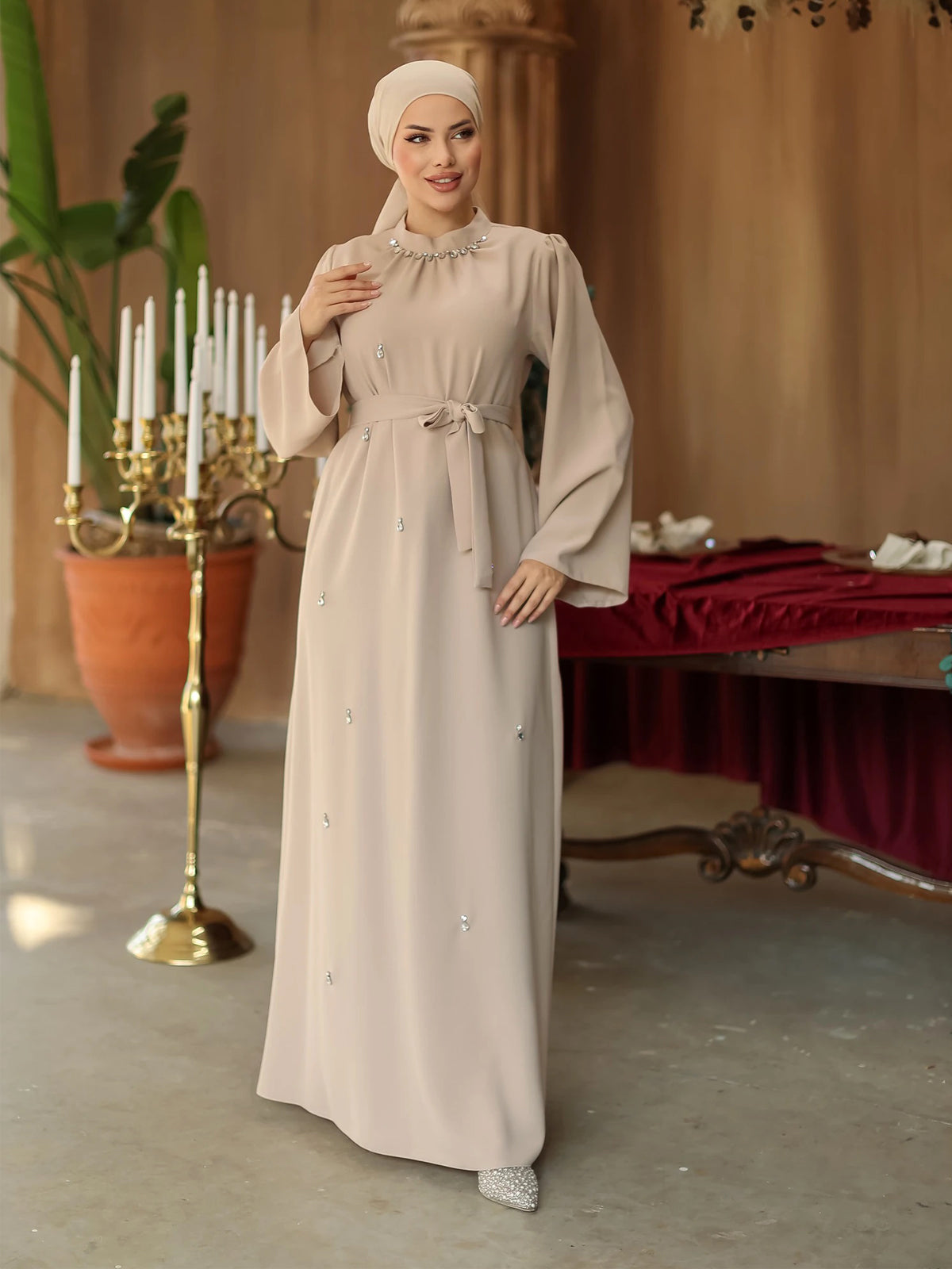 Women Dress/AC-2206BEJ