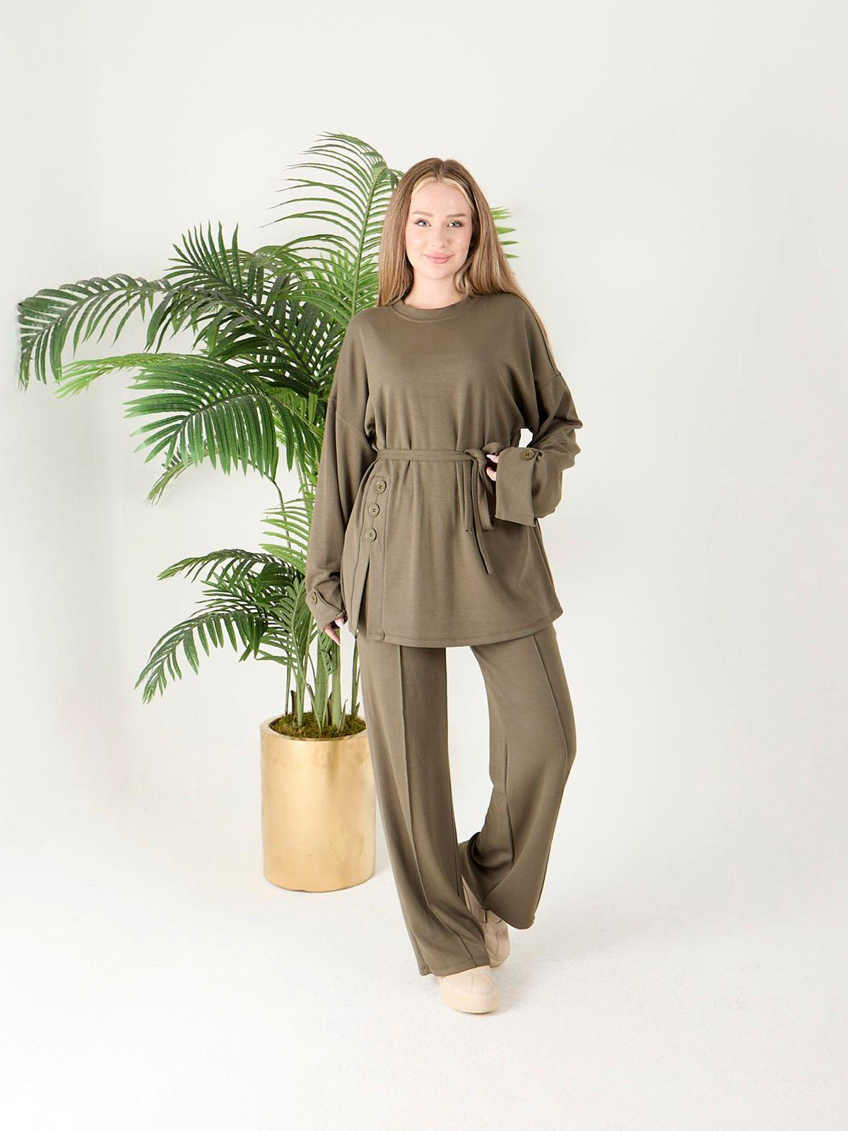 Oysho Fabric Two Pieces Set/AC-2602HK