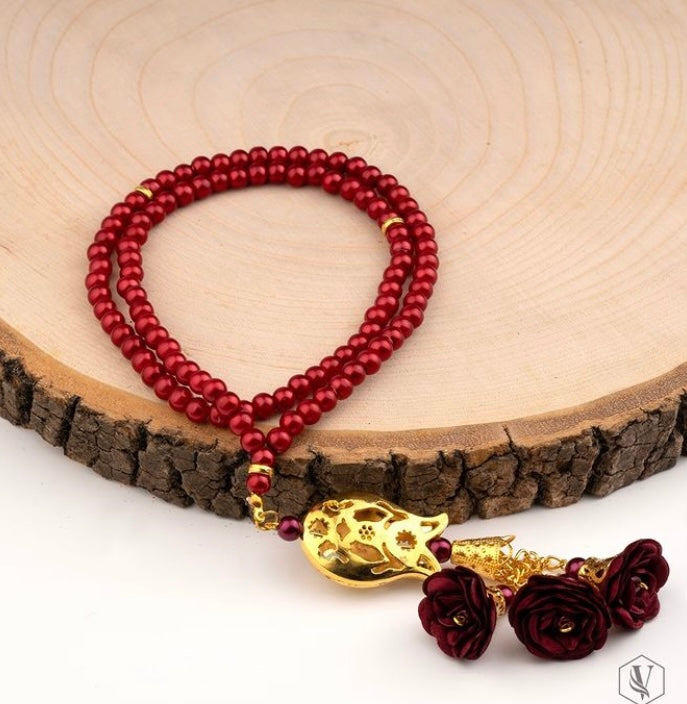 Tulip & Rose Pearl Tasbeh/AC-5003E