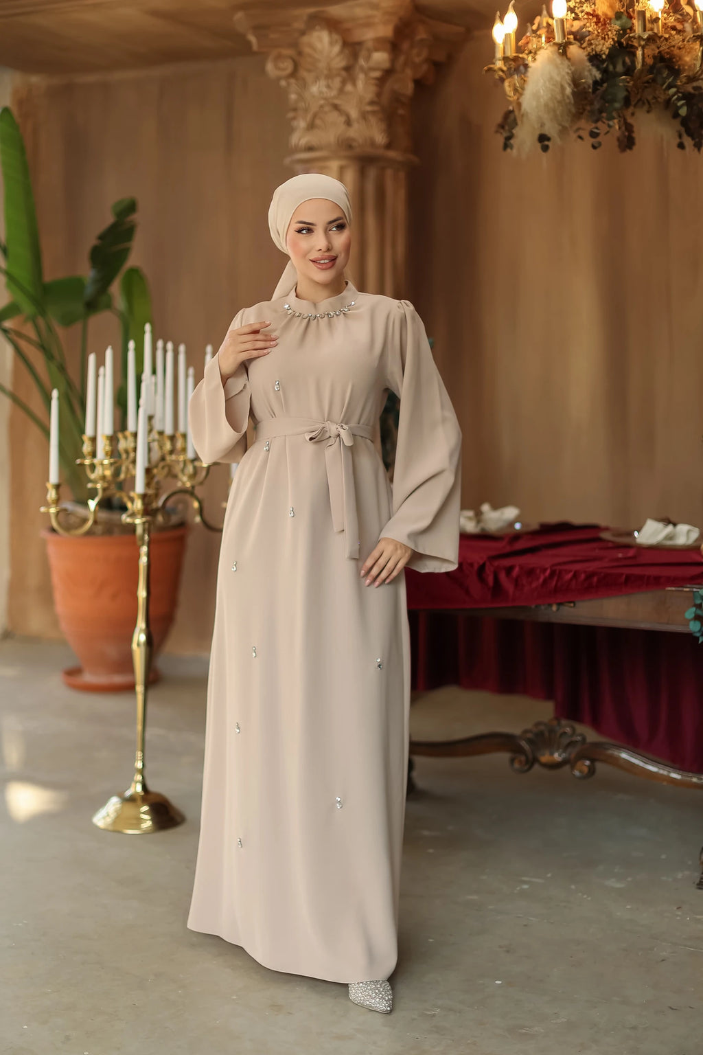 Women Dress/AC-2206BEJ