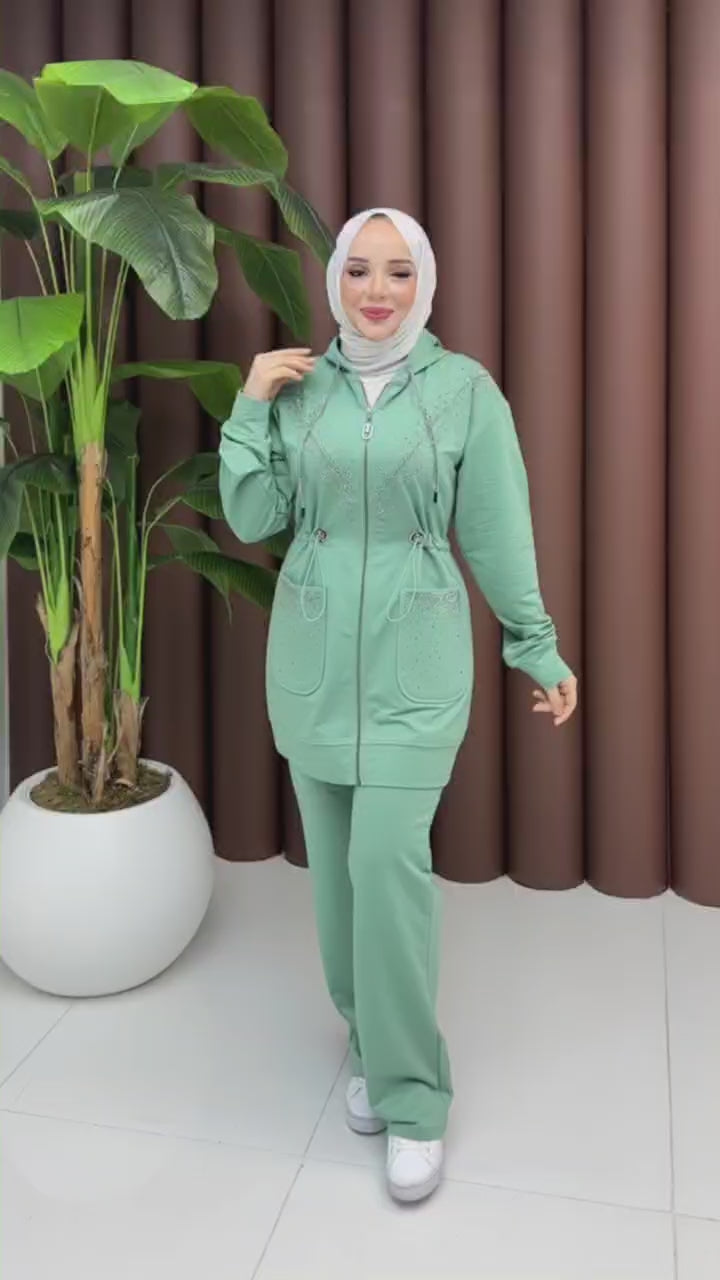 Two Pieces Tracksuit Set/AC-2608MINT