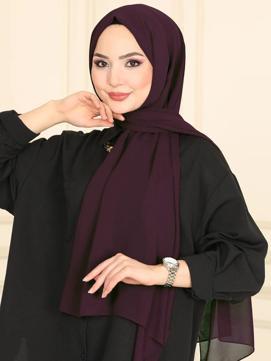 Chiffon Shawl-AC-1001-43