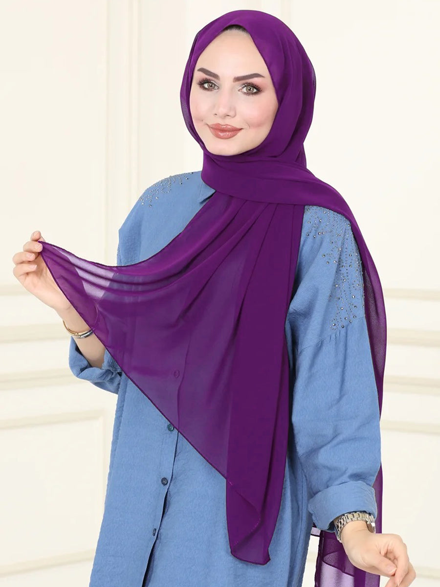 Chiffon Shawl-AC-1001-56