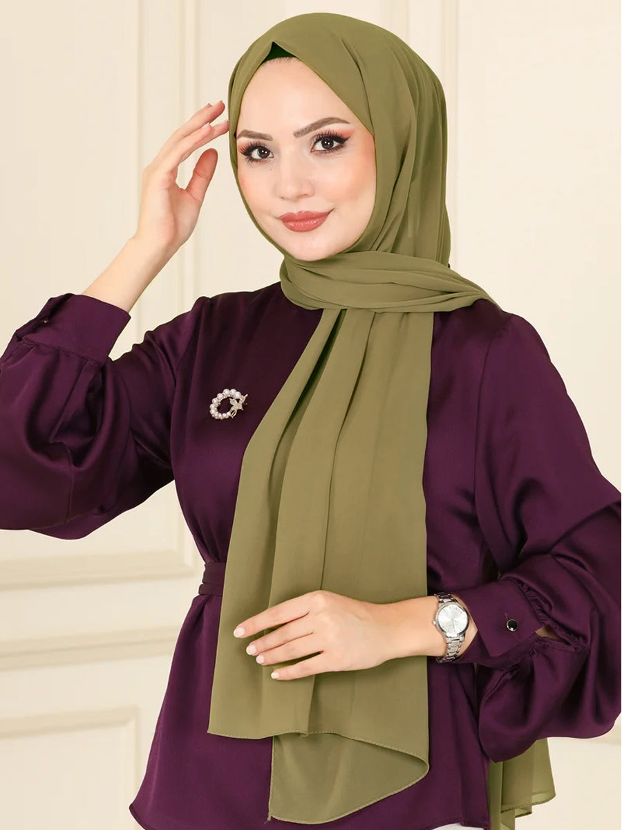 Chiffon Shawl-AC-1001-57