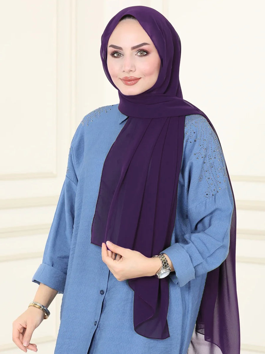 Chiffon Shawl-AC-1001-58
